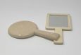 CREAM COLOR SHAGREEN HAND MIRRORS